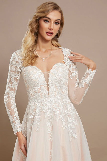 Robe Dentelle Tulle Délicate - gallery 3