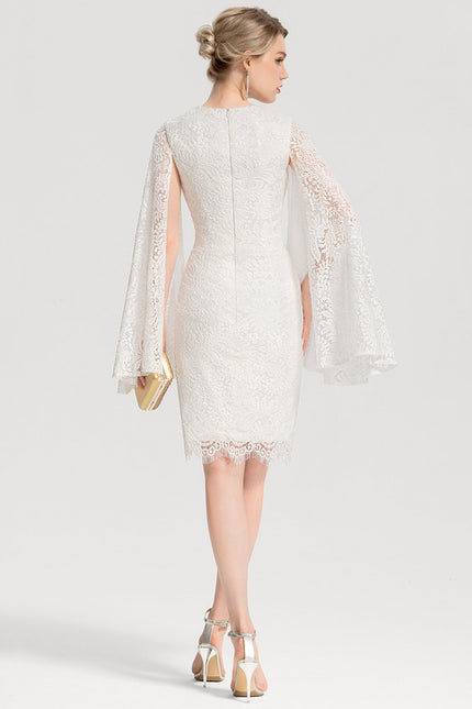Robe Dentelle Blanche Délicate - gallery 3