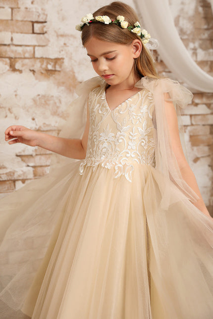 Robe Dentelle Champagne - gallery 9