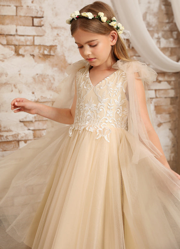 Robe Dentelle Champagne - gallery 9