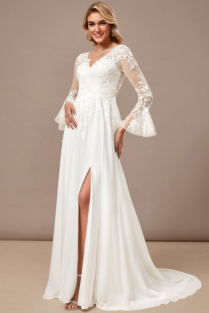 Robe Dentelle Fluide Élégante - gallery 4