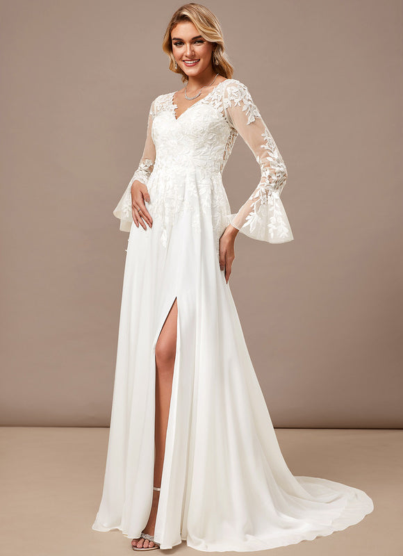 Robe Dentelle Fluide Élégante - gallery 4