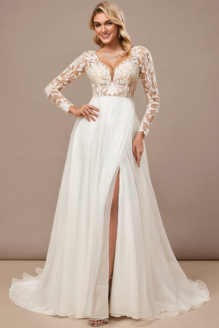 Robe De Mariee Organza Dentelle - gallery 4