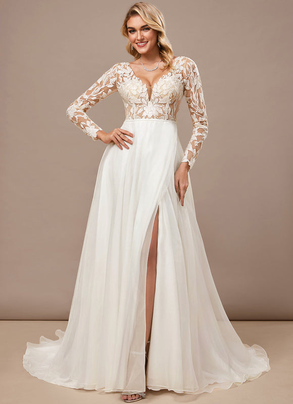Robe De Mariee Organza Dentelle - gallery 4