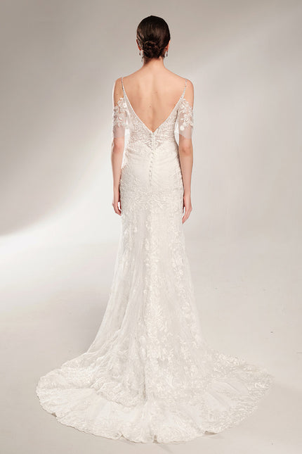 Robe Dentelle Sirène Élégante - gallery 3
