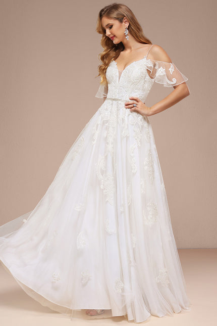 Robe Dentelle Élégante Fluide - gallery 4