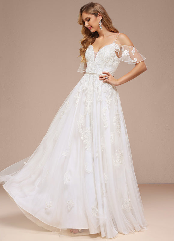 Robe Dentelle Élégante Fluide - gallery 4