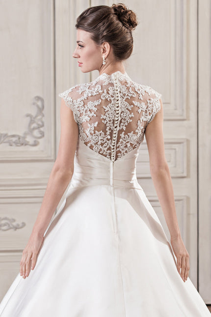 Robe Dentelle Satinée Traîne - gallery 5