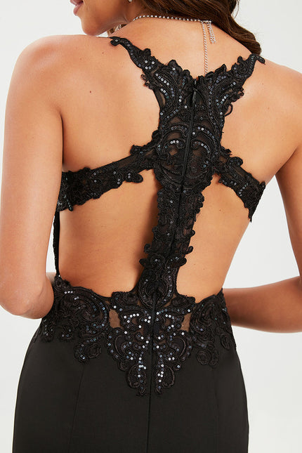 Robe Dentelle Decollete Plongeant - gallery 4