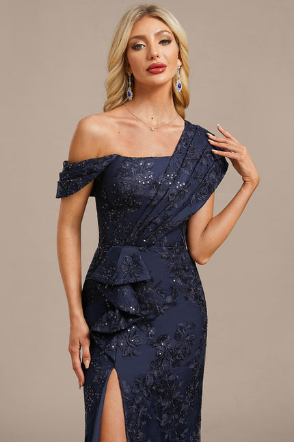 Robe Dentelle Élégante Scintillante - gallery 1