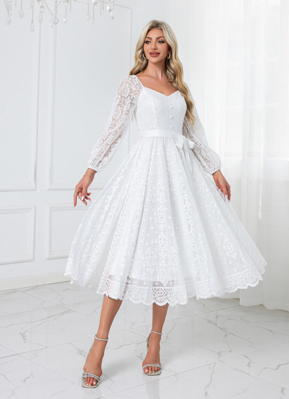 Robe Blanche Dentelle Mariage Civil
