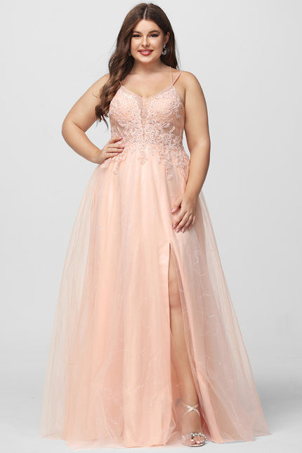 Robe Dentelle Élégante Rose - gallery 9