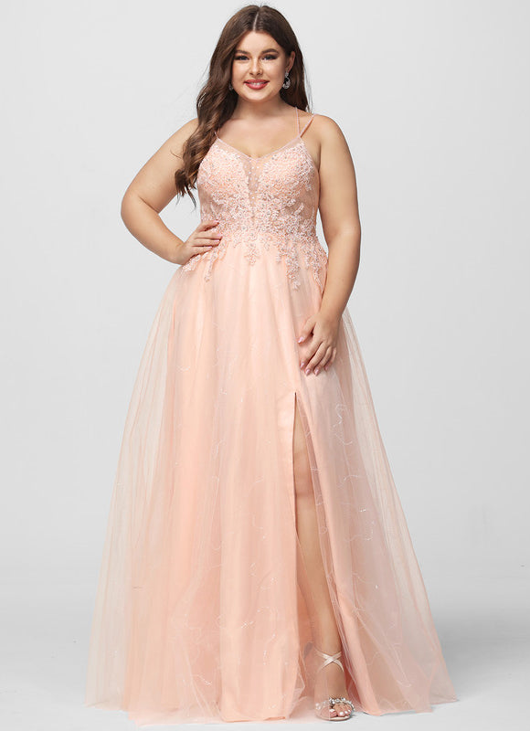 Robe Dentelle Élégante Rose - gallery 9