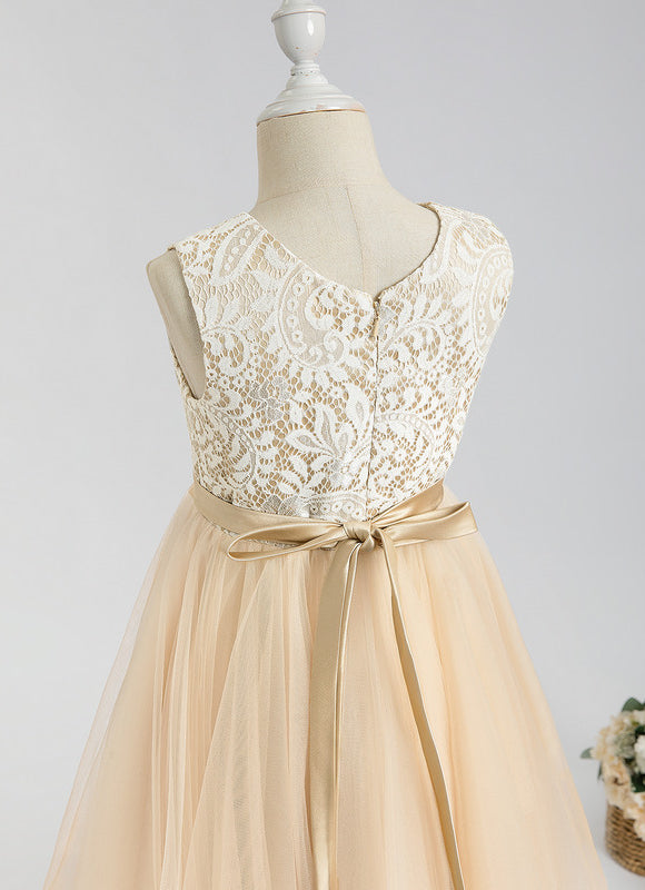 Robe Dentelle Tulle Crème - gallery 6