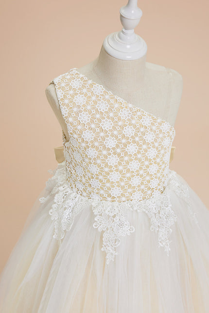 Robe Dentelle Élégante À Nœud - gallery 1