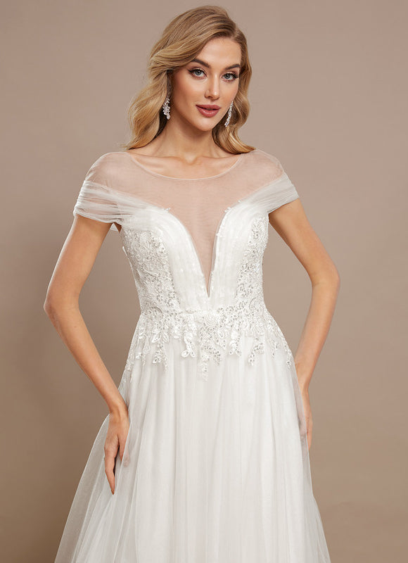 Robe Blanche Dos Nu Dentelle - gallery 3