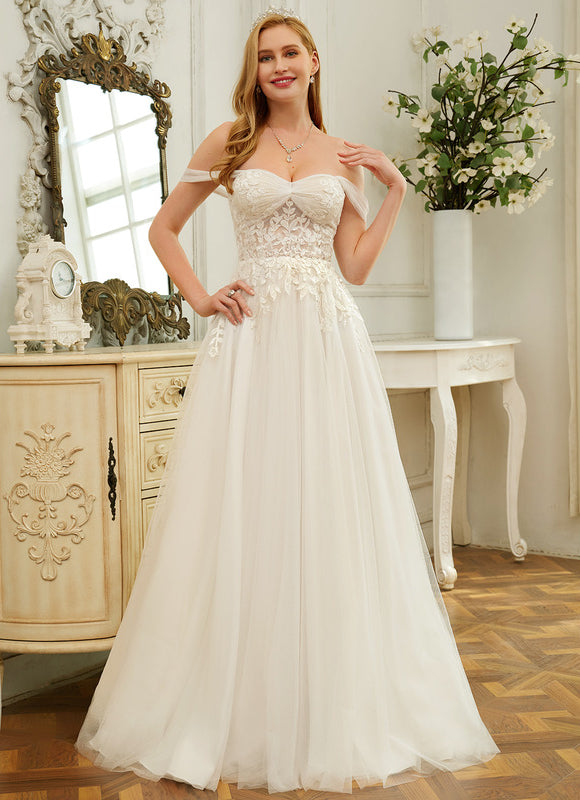 Robe Dentelle Epaule Dénudée - gallery 2