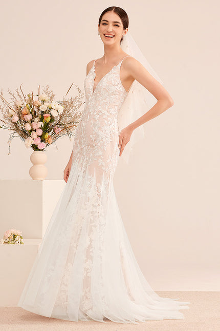 Robe De Mariee Voile Dentelle