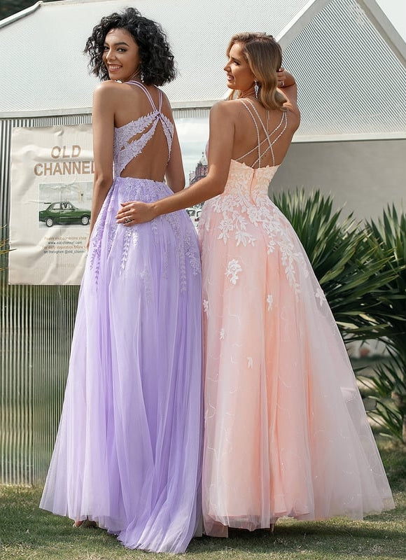 Robe Dentelle Bal Tulle Floral - gallery 6