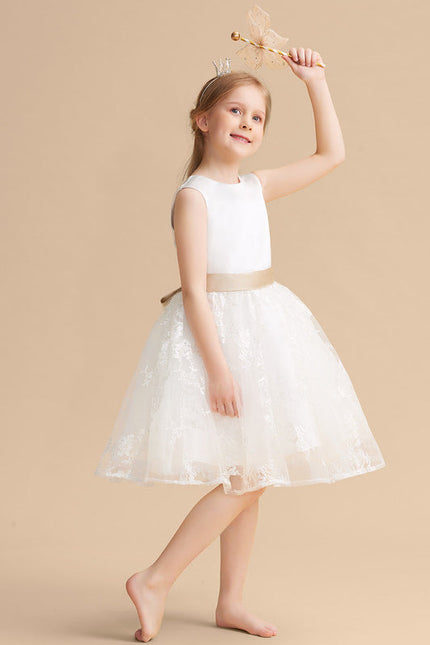 Robe Dentelle Sereine Satinée - gallery 3