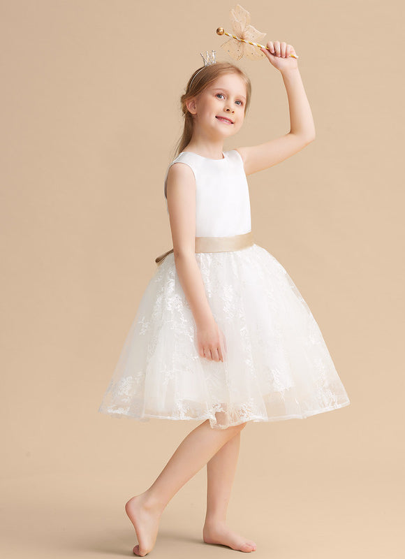 Robe Dentelle Sereine Satinée - gallery 3