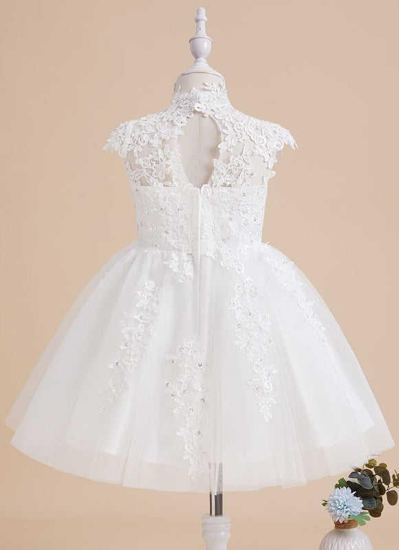 Robe Dentelle En Tulle Floral - gallery 5