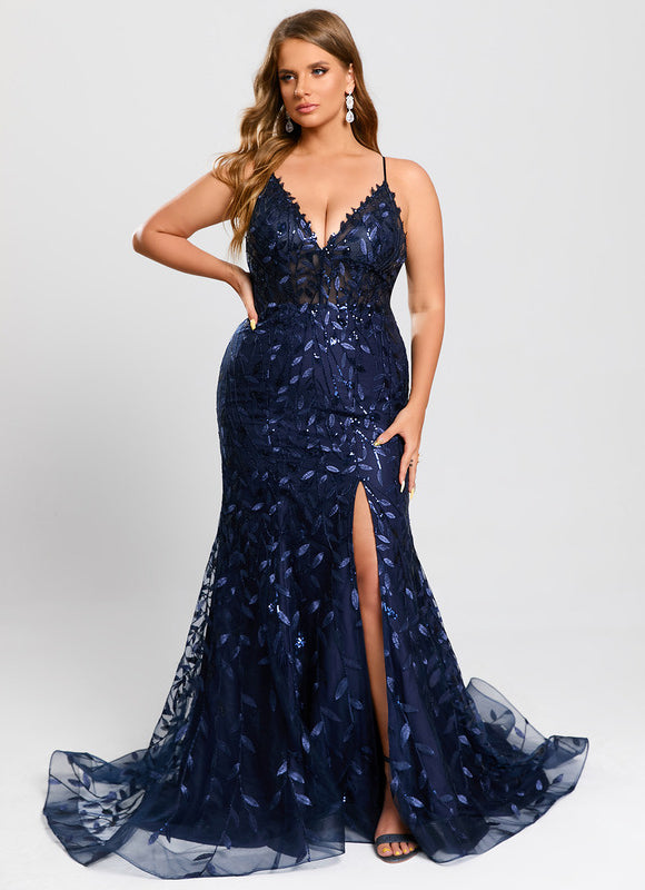 Robe Dentelle Sirène Scintillante - gallery 8