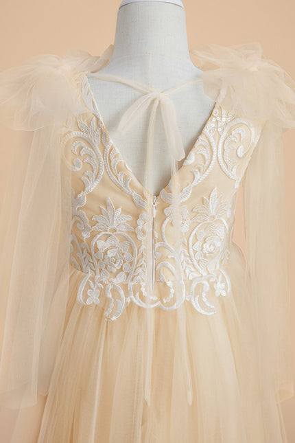 Robe Dentelle Champagne - gallery 4