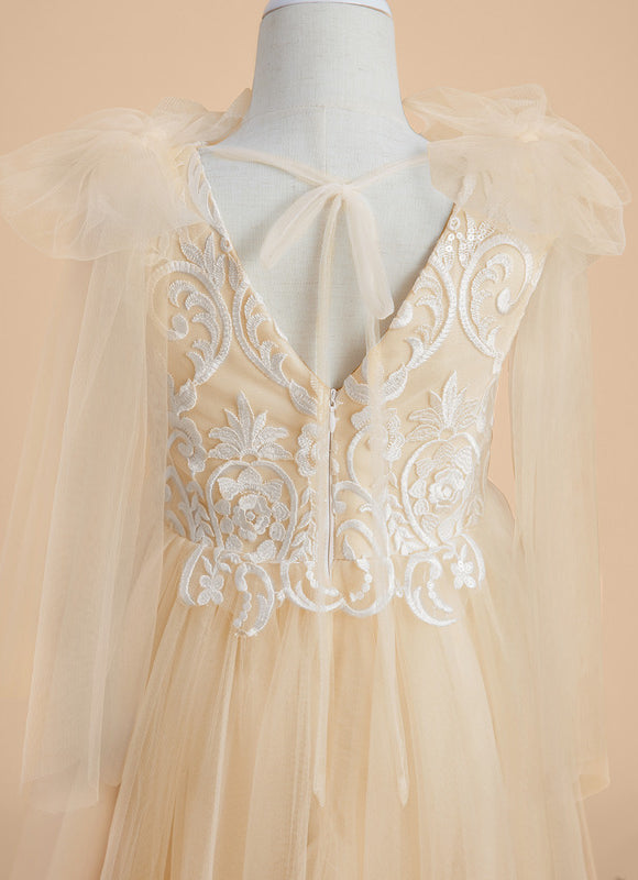 Robe Dentelle Champagne - gallery 4
