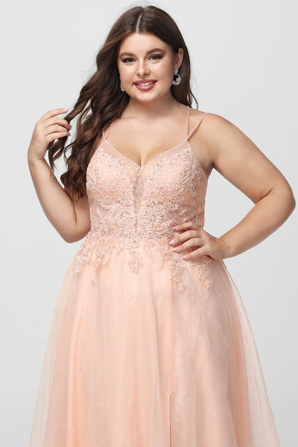 Robe Dentelle Élégante Rose - gallery 8