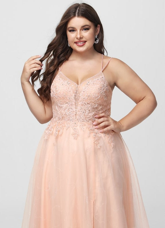 Robe Dentelle Élégante Rose - gallery 8