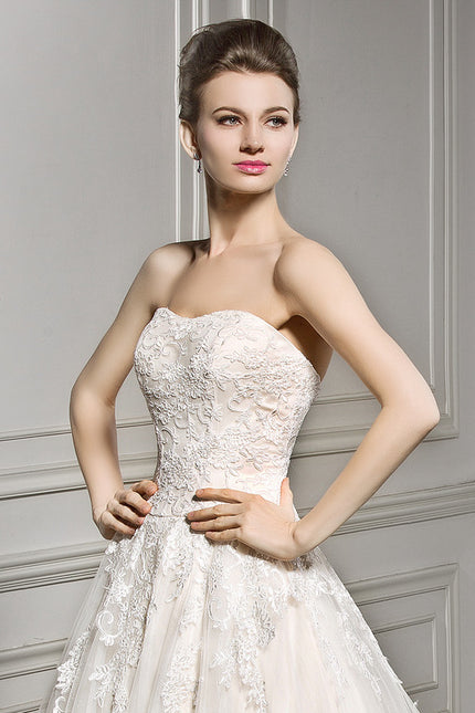 Robe Dentelle Écrue Élégante - gallery 6