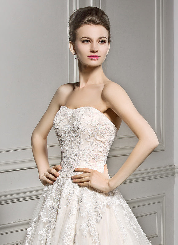 Robe Dentelle Écrue Élégante - gallery 6