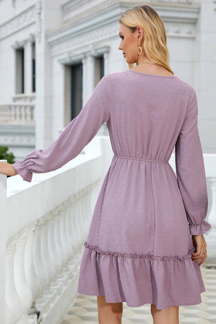 Robe En Dentelle Bleu Marine - gallery 4