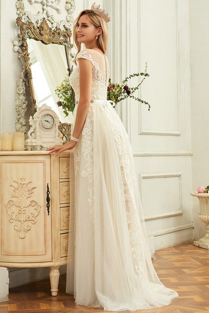 Robe Dentelle Creme - gallery 1