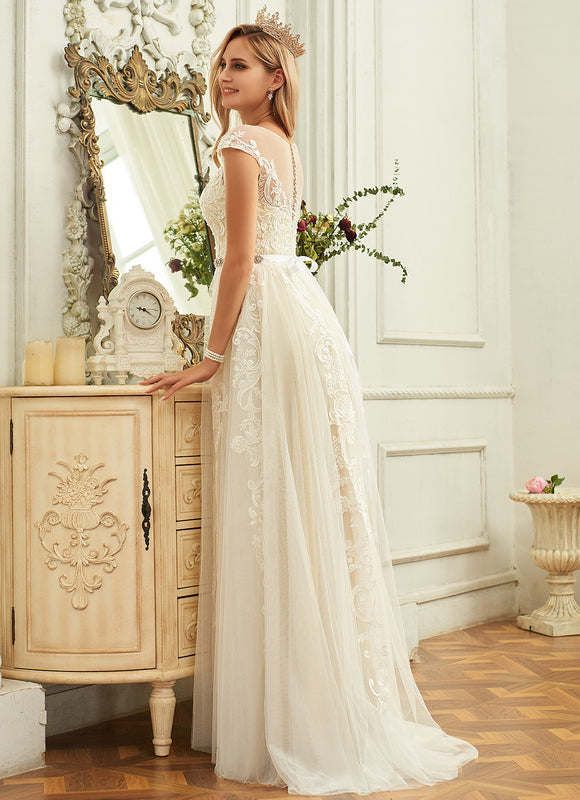 Robe Dentelle Creme - gallery 1