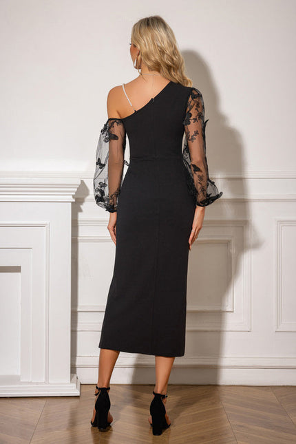 Robe Fourreau Dentelle - gallery 1