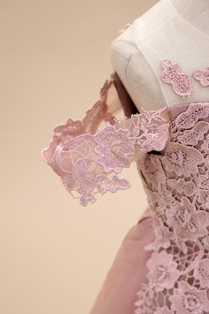 Robe Dentelle Boheme Rose - gallery 7