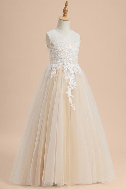 Robe Dentelle Tulle Perlée - gallery 3