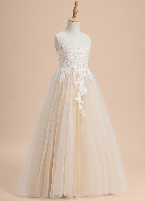 Robe Dentelle Tulle Perlée - gallery 3