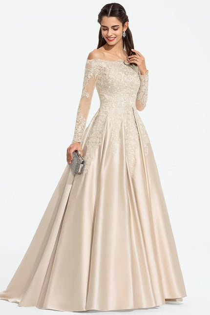 Robe Dentelle Élégance Satinée - gallery 9