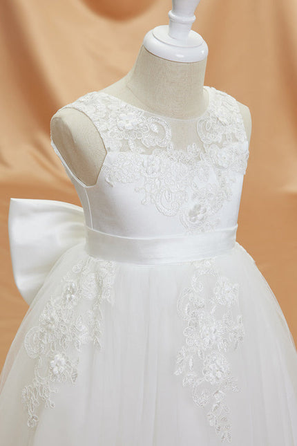 Robe Longue Blanche Dentelle Vintage - gallery 2
