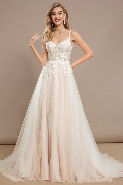 Robe Dentelle Tulle Délicate - gallery 3