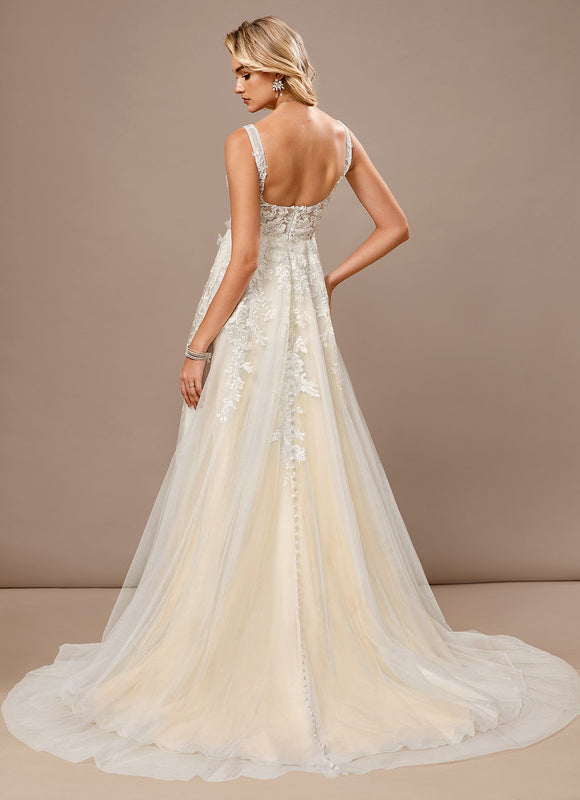 Robe Dentelle Tulle Floral - gallery 5