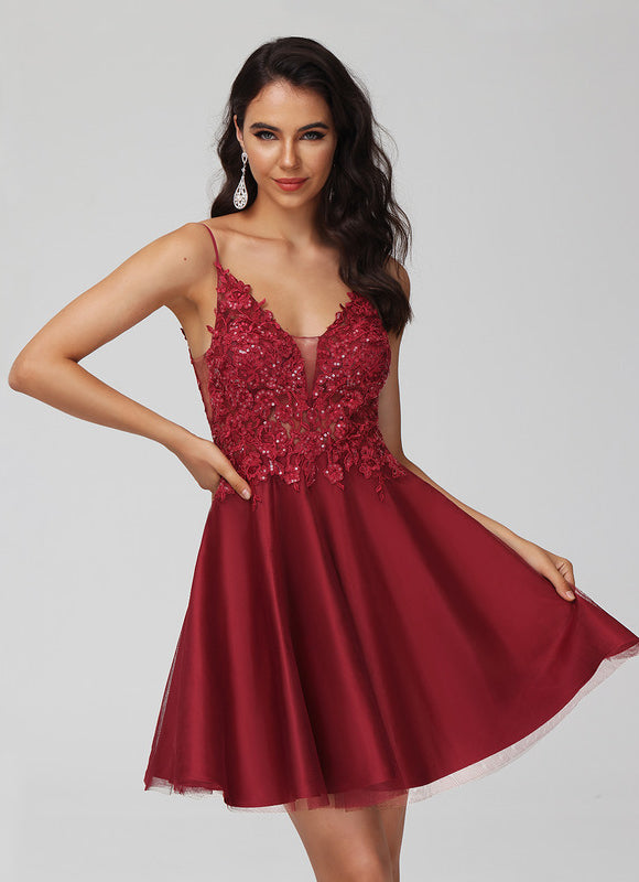 Robe Cocktail Bustier Dentelle - gallery 8