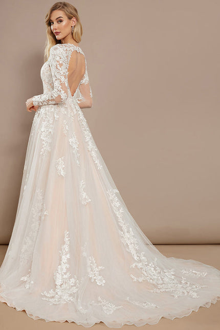Robe Dentelle Tulle Délicate - gallery 5