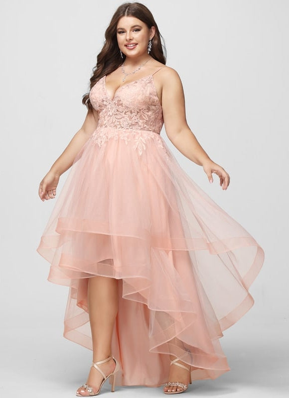 Robe Dentelle Rose Pastel - gallery 6