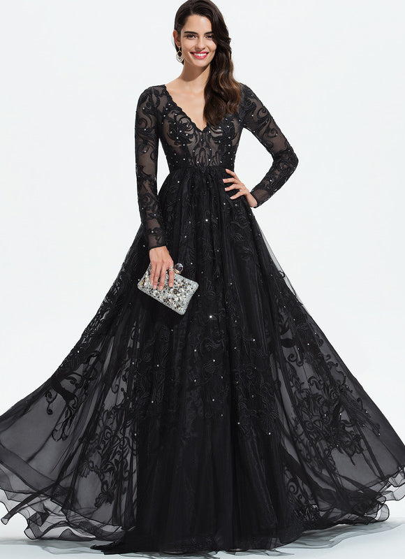 Robe Dentelle De Soirée Scintillante
