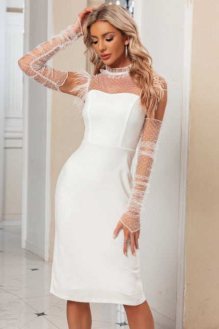 Robe Dentelle Chic Transparente - gallery 5
