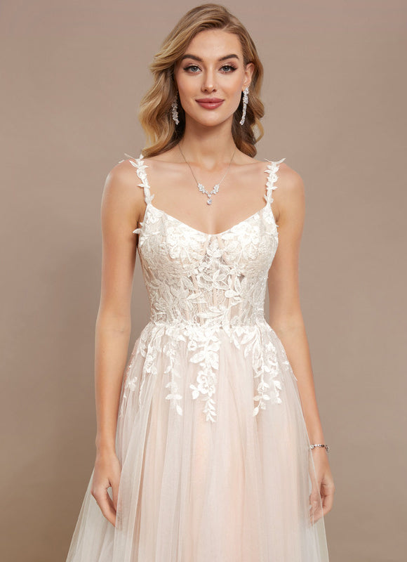 Robe Dentelle Tulle Délicate - gallery 4